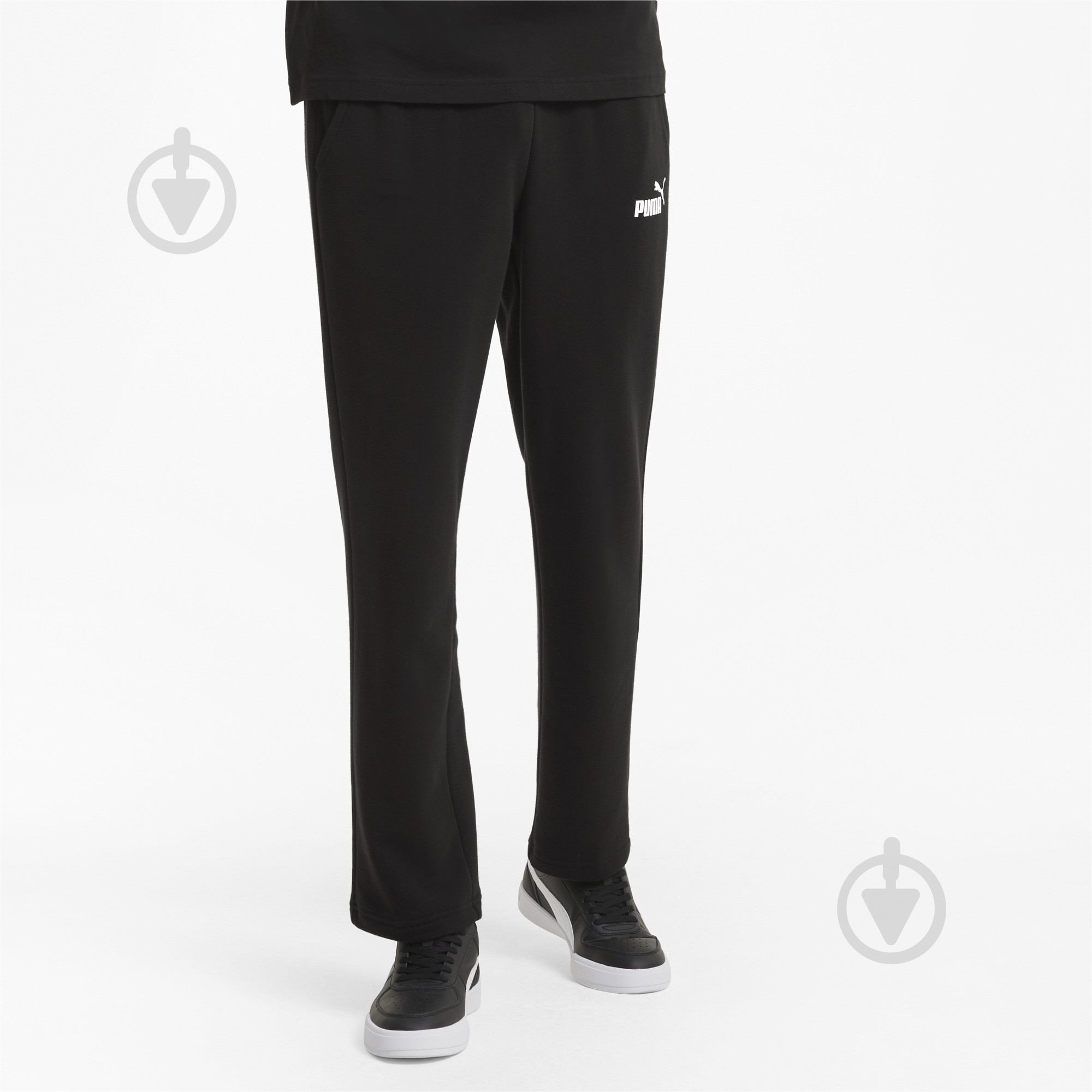 Брюки Puma ESS Logo Pants 58672001 р. L черный - фото 1