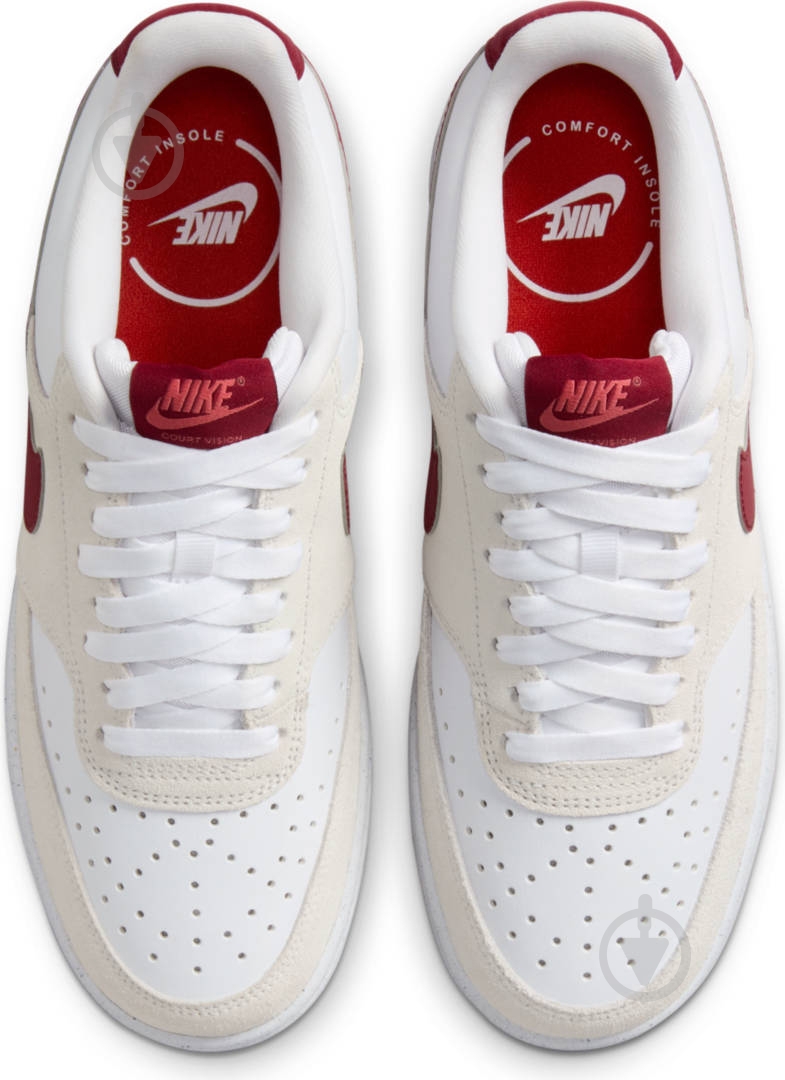 Кроссовки женские демисезонные Nike W COURT VISION LO FQ7628-100 р.38 белые - фото 6