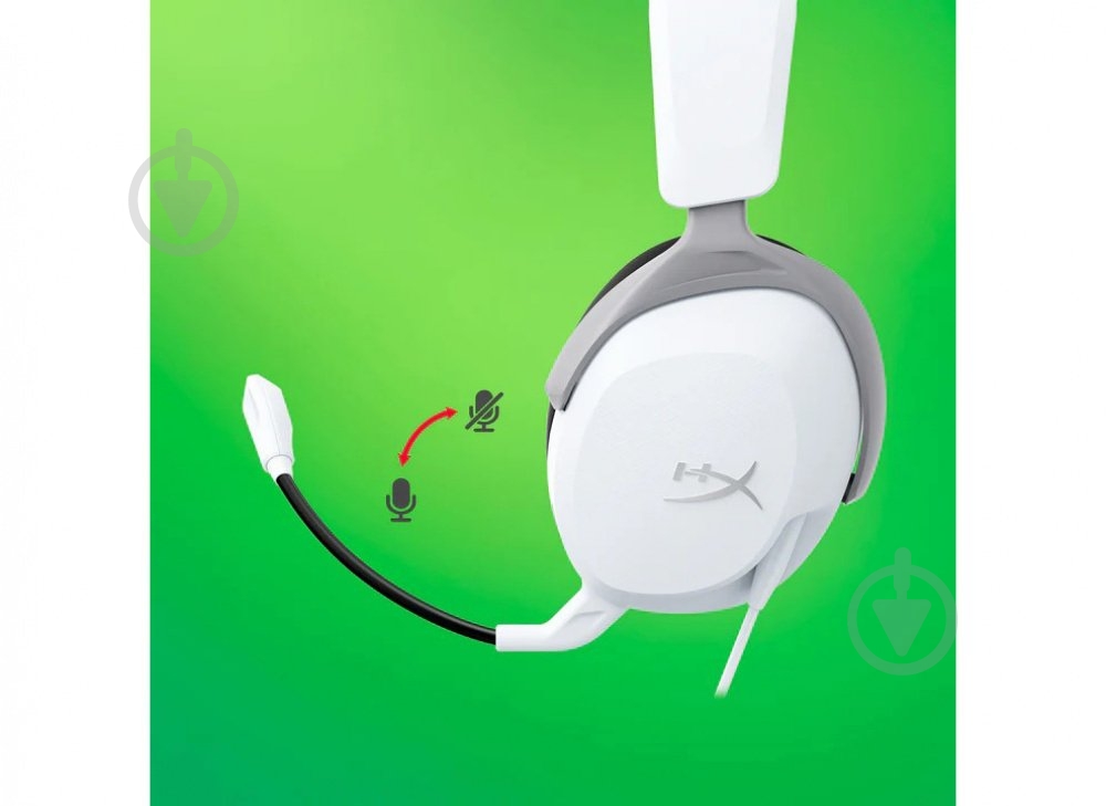 Наушники HyperX Cloud Stinger 2 Core Xbox white/green (6H9B7AA) - фото 6