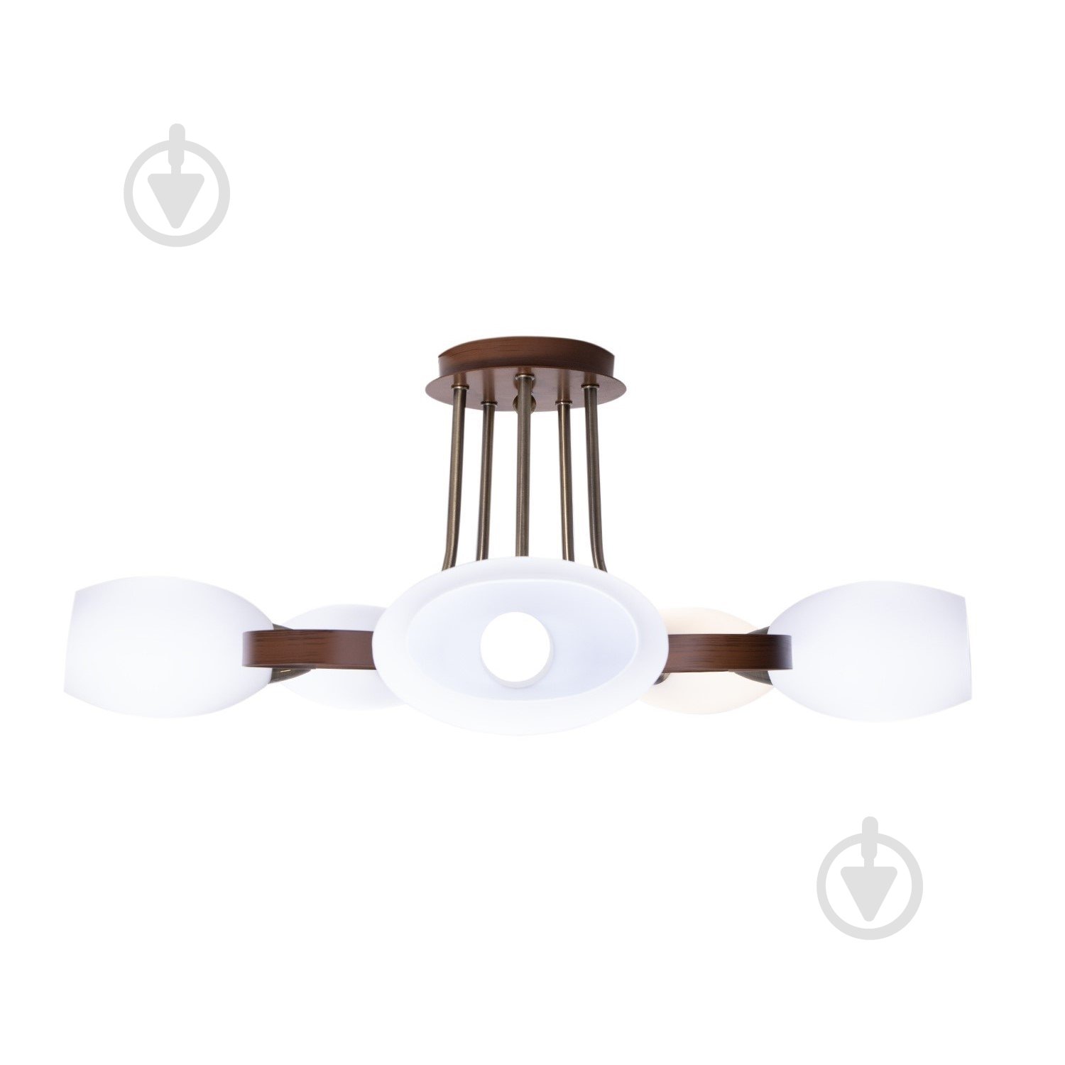 ВИТРИНА! Люстра потолочная Altalusse INL-9210C-15 5x40 Вт E14 античная бронза/орех - фото 3