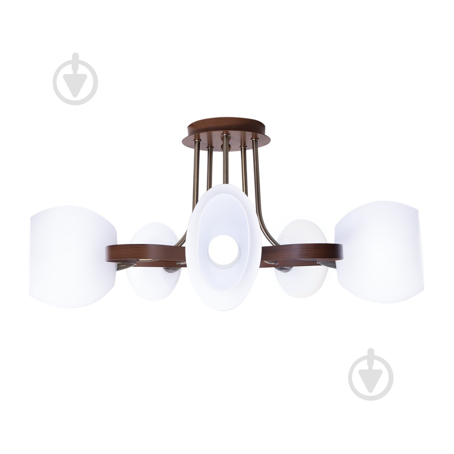 ВИТРИНА! Люстра потолочная Altalusse INL-9210C-15 5x40 Вт E14 античная бронза/орех - фото 4