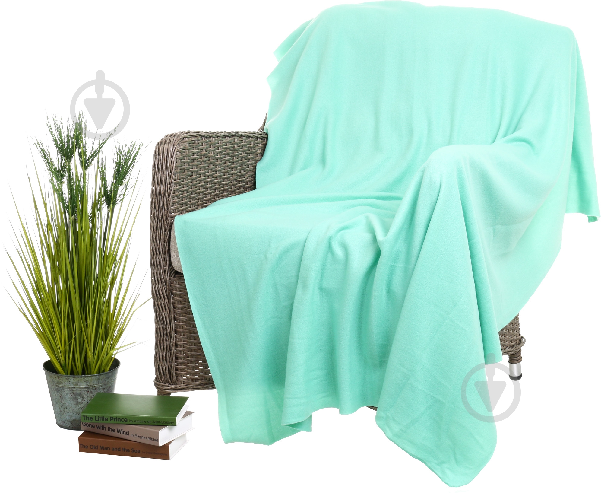 Плед 125x150 см м'ятний UP! (Underprice) - фото 1