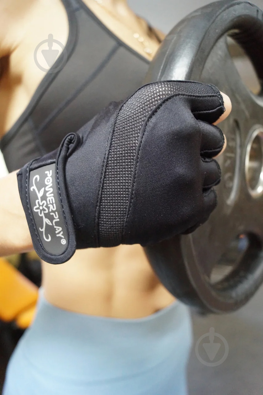 Перчатки для фитнеса PowerPlay PP_2311 р. S черный - фото 7 Перчатки для фитнеса PowerPlay PP_2311 р. S черный - фото 7