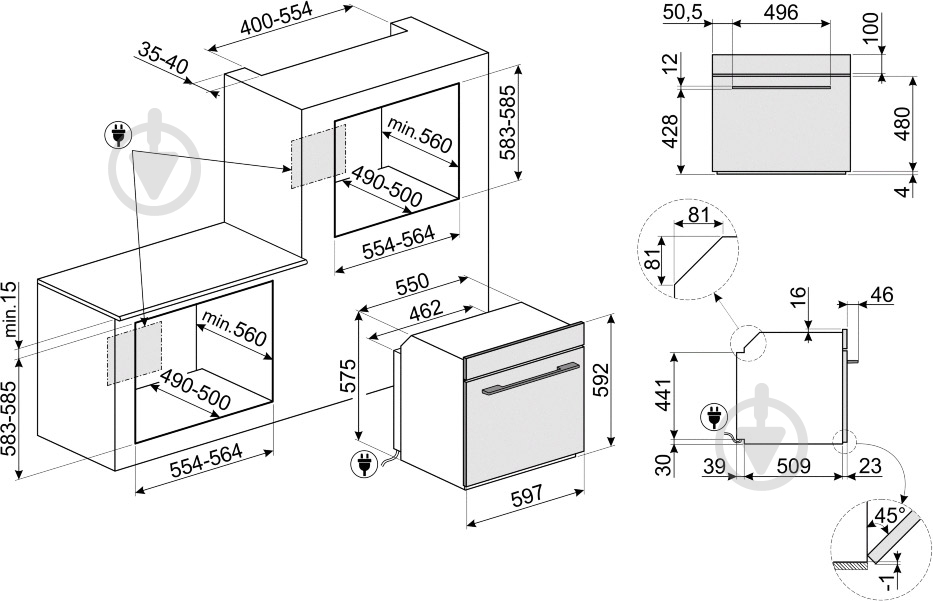 Духовой шкаф Smeg SF6100VN1 - фото 2
