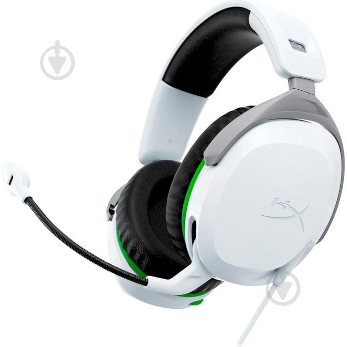 Навушники HyperX Cloud Stinger 2 Xbox white/green (75X28AA) - фото 1