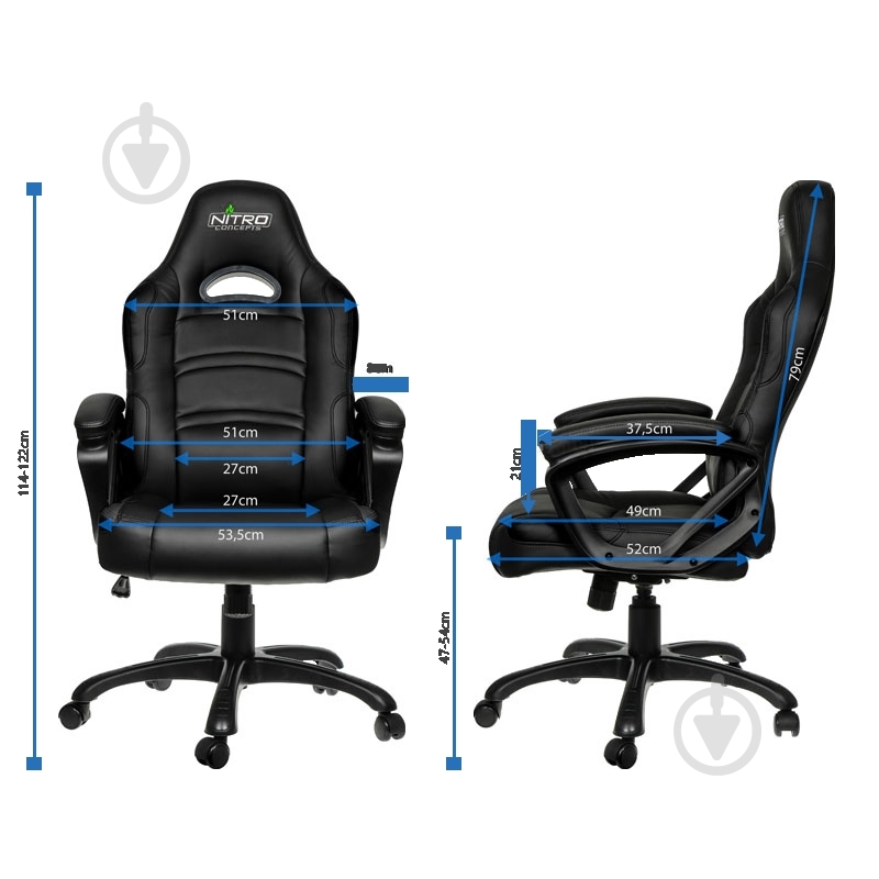 Кресло игровое GameMax GCR07 черный - фото 4 Кресло игровое GameMax GCR07 черный - фото 4
