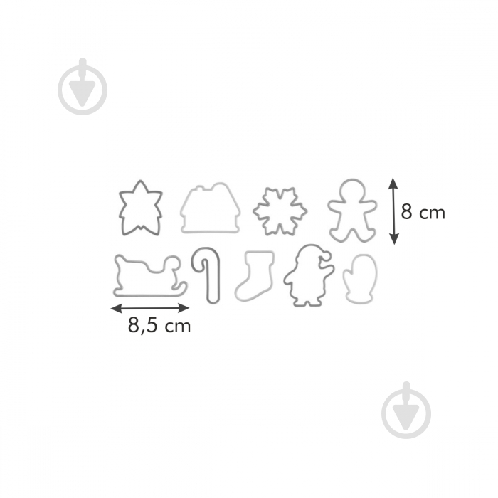 Набор форм для вырезания печенья Tescoma Delicia 630901 - фото 3