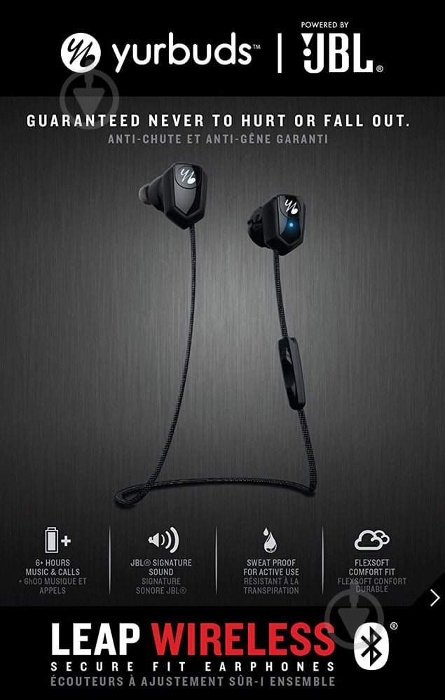 Гарнитура YURBUDS Leap Wireless black - фото 6