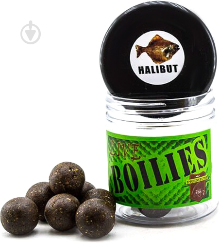 Бойлы King Fish Premium 100 г халибут BPRHAL - фото 1 Бойлы King Fish Premium 100 г халибут BPRHAL - фото 1