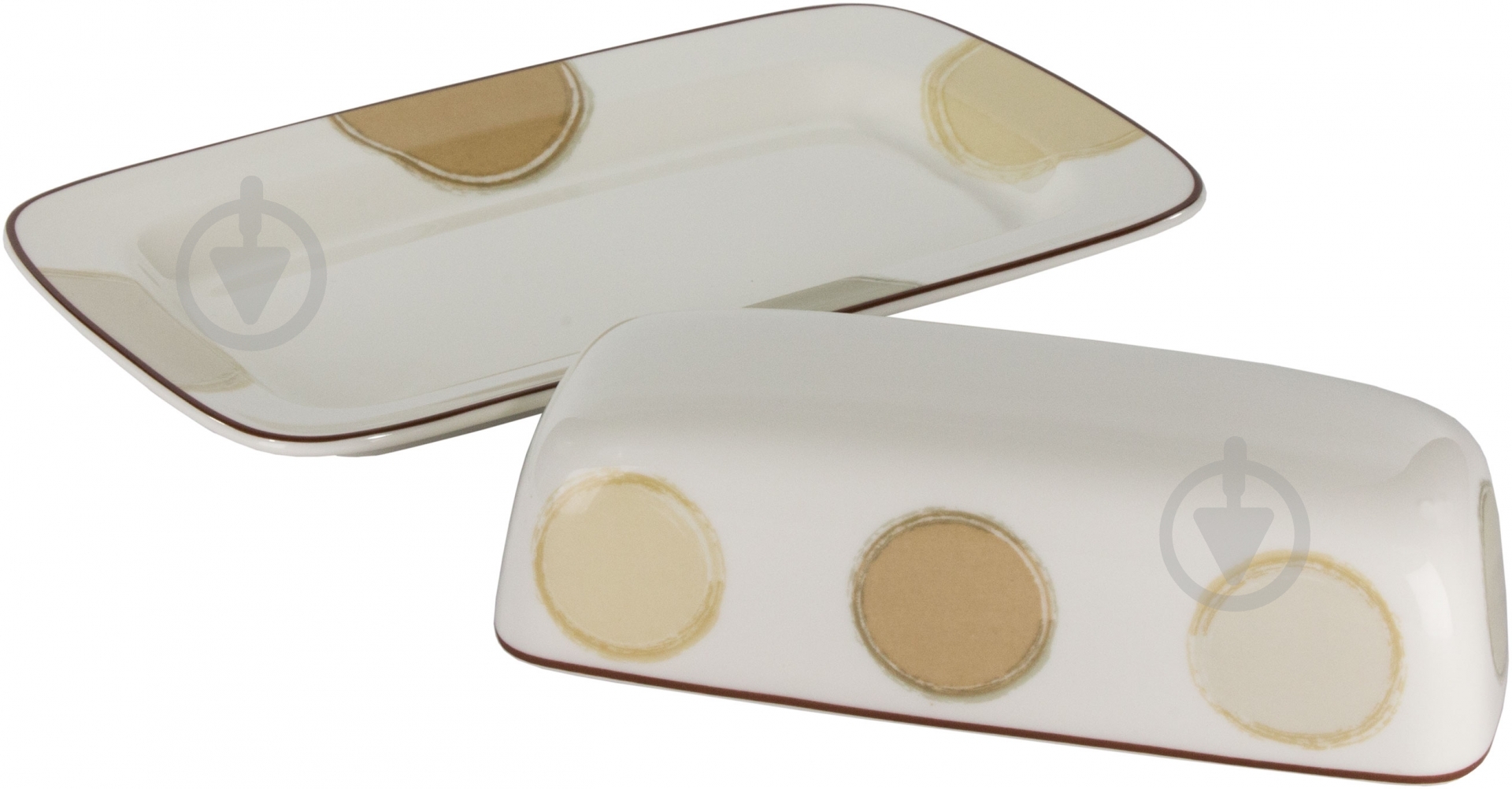 Маслянка Noritake Mocha Java для масла з кришкою 22*13 см - фото 3