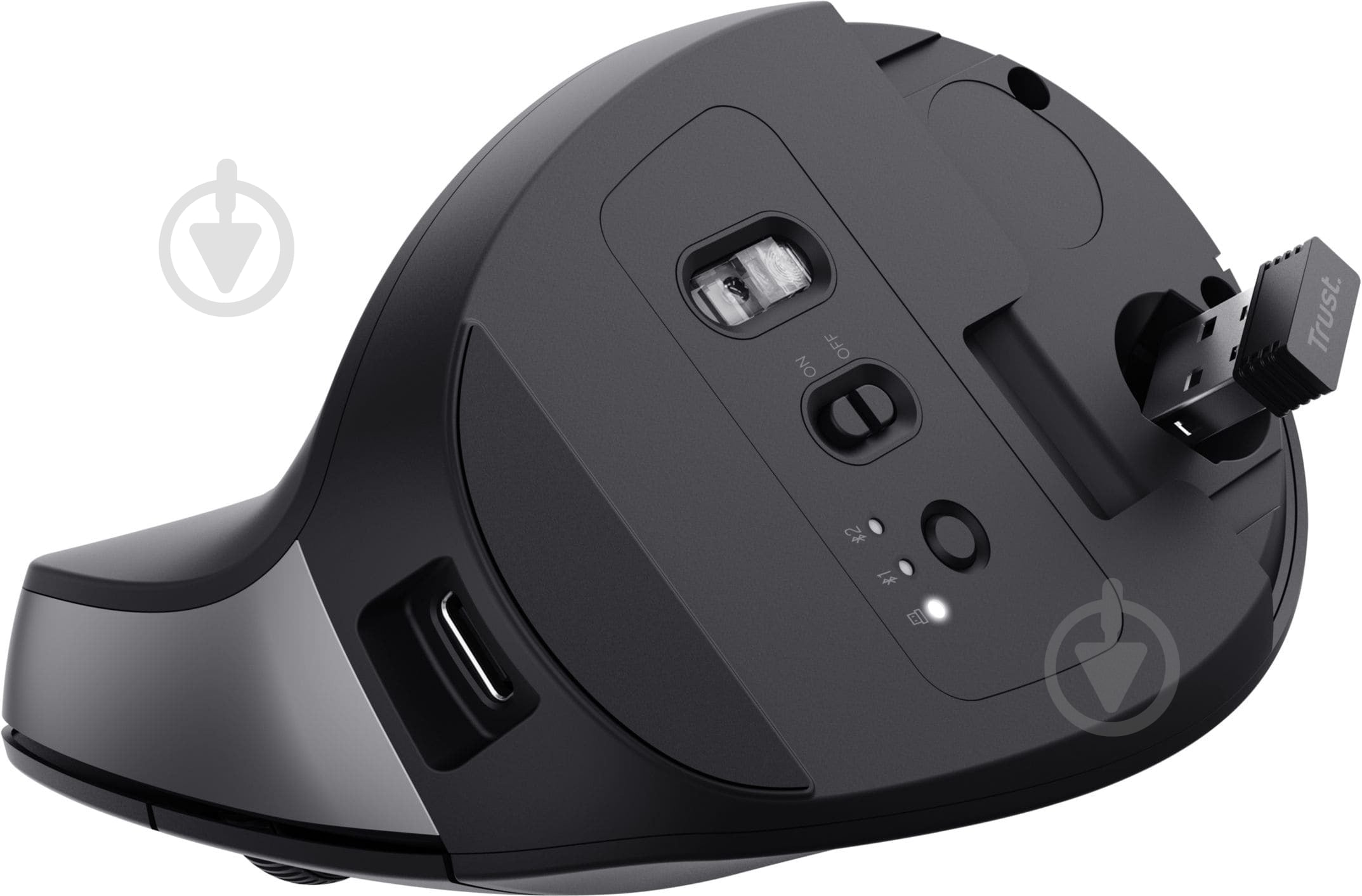 Мышь Trust Bayo 2 Ergonomic WL/USB-A black (25146_TRUST) - фото 4