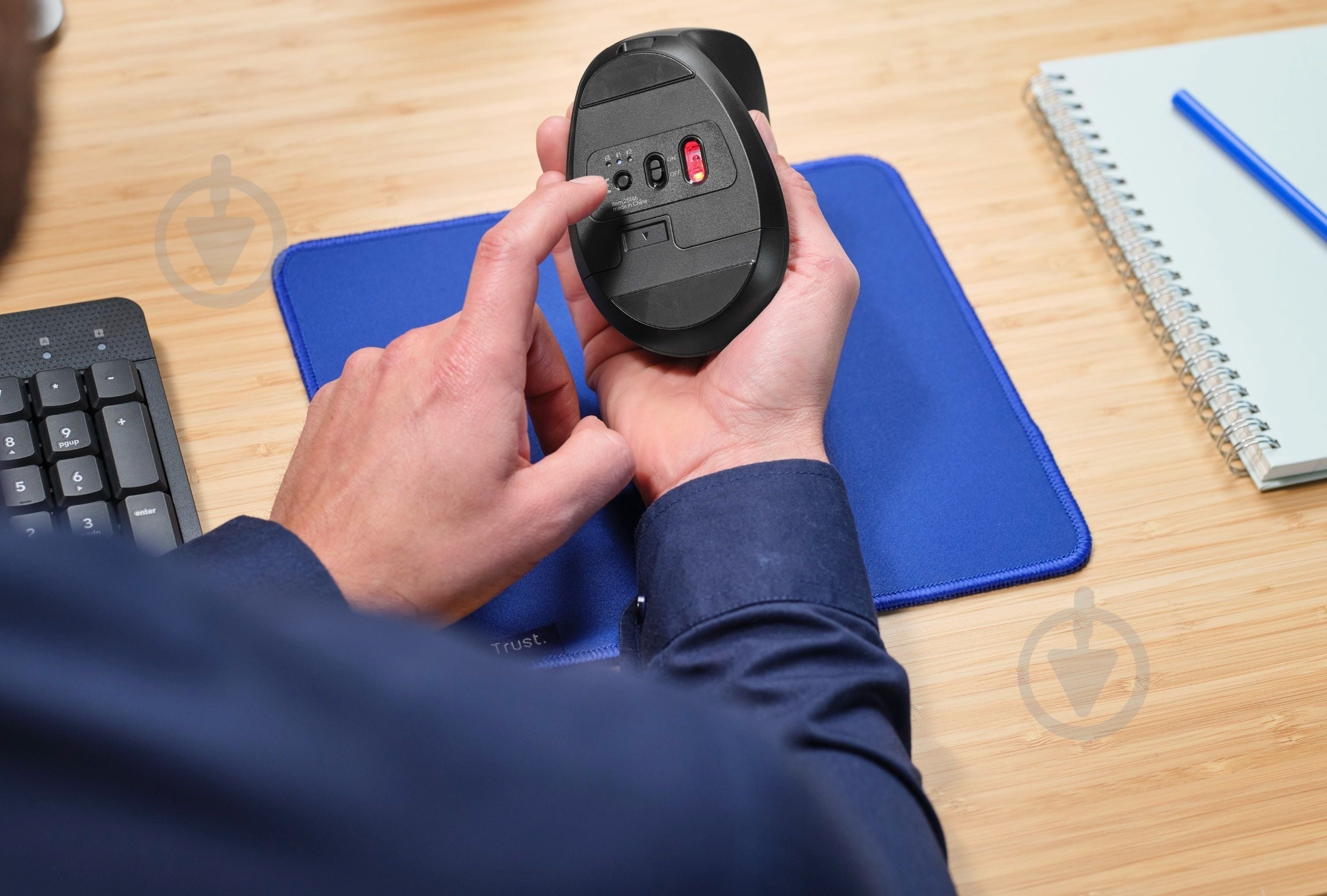 Мышь Trust Bayo 2 Ergonomic WL/USB-A black (25146_TRUST) - фото 12