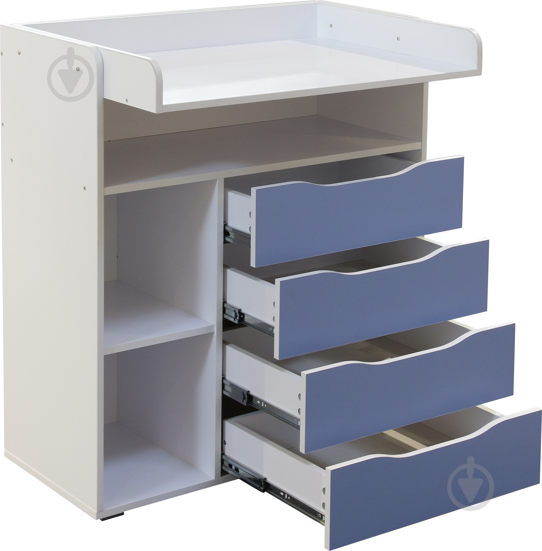 Комод пеленальный Lion К-10 нимфея альба/скай - фото 3 Комод пеленальный Lion К-10 нимфея альба/скай - фото 3