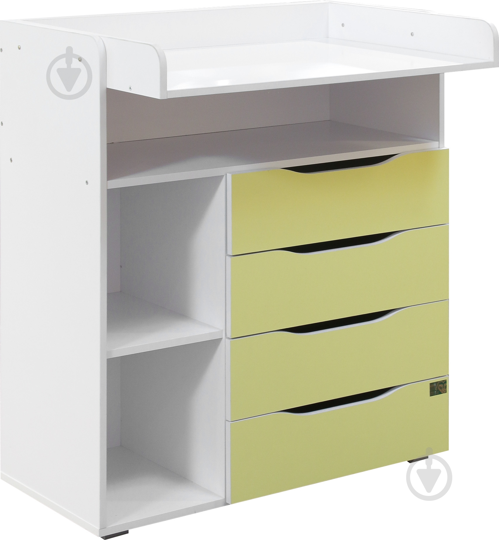 Комод пеленальный Lion К-10 нимфея альба/лимон - фото 1