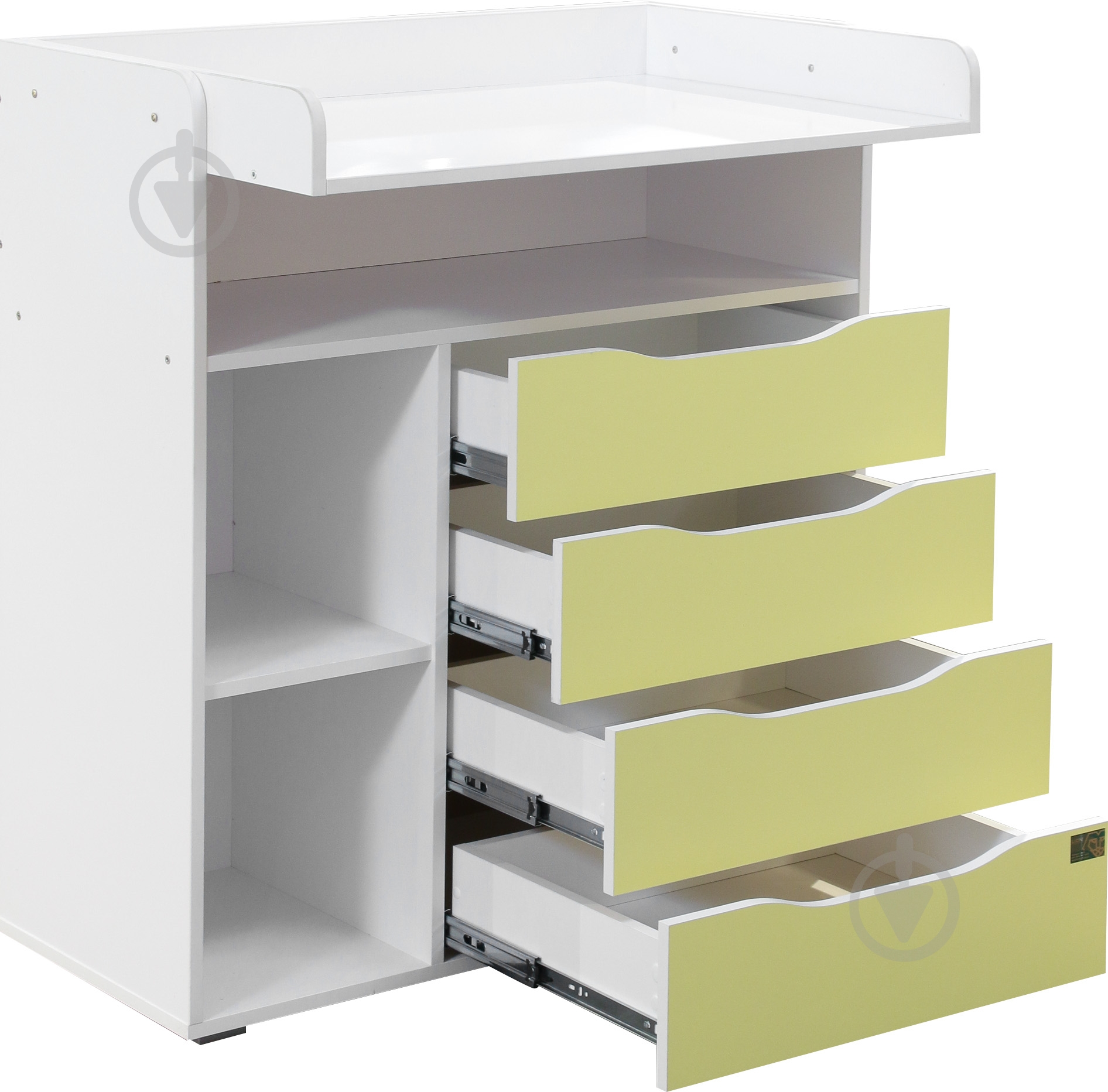 Комод пеленальный Lion К-10 нимфея альба/лимон - фото 2