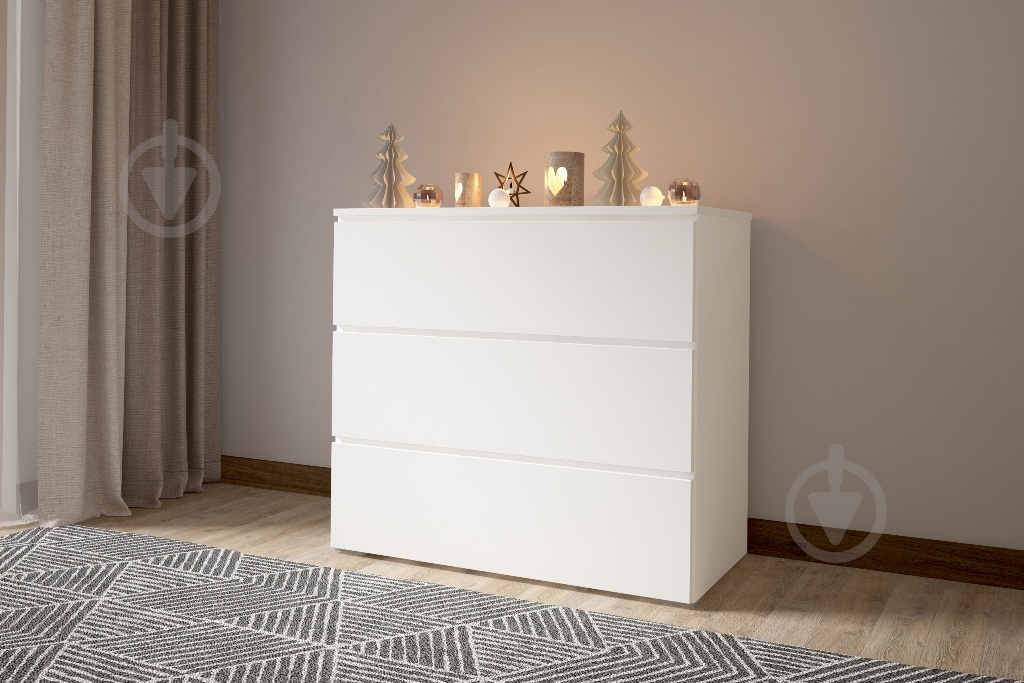 Комод Lion К-12 900x800x430 мм нимфея альба/нимфея альба - фото 1
