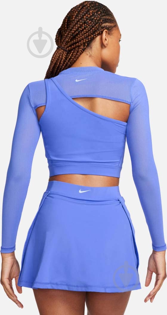 Топ Nike W NP LS TOP CROPPED NVTY FB5683-413 р.L голубой - фото 2