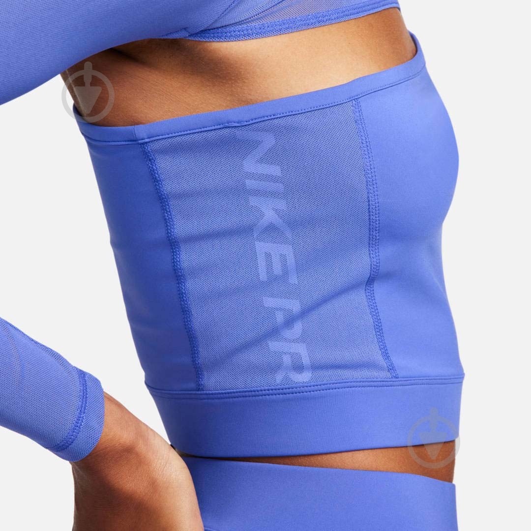 Топ Nike W NP LS TOP CROPPED NVTY FB5683-413 р.L голубой - фото 4