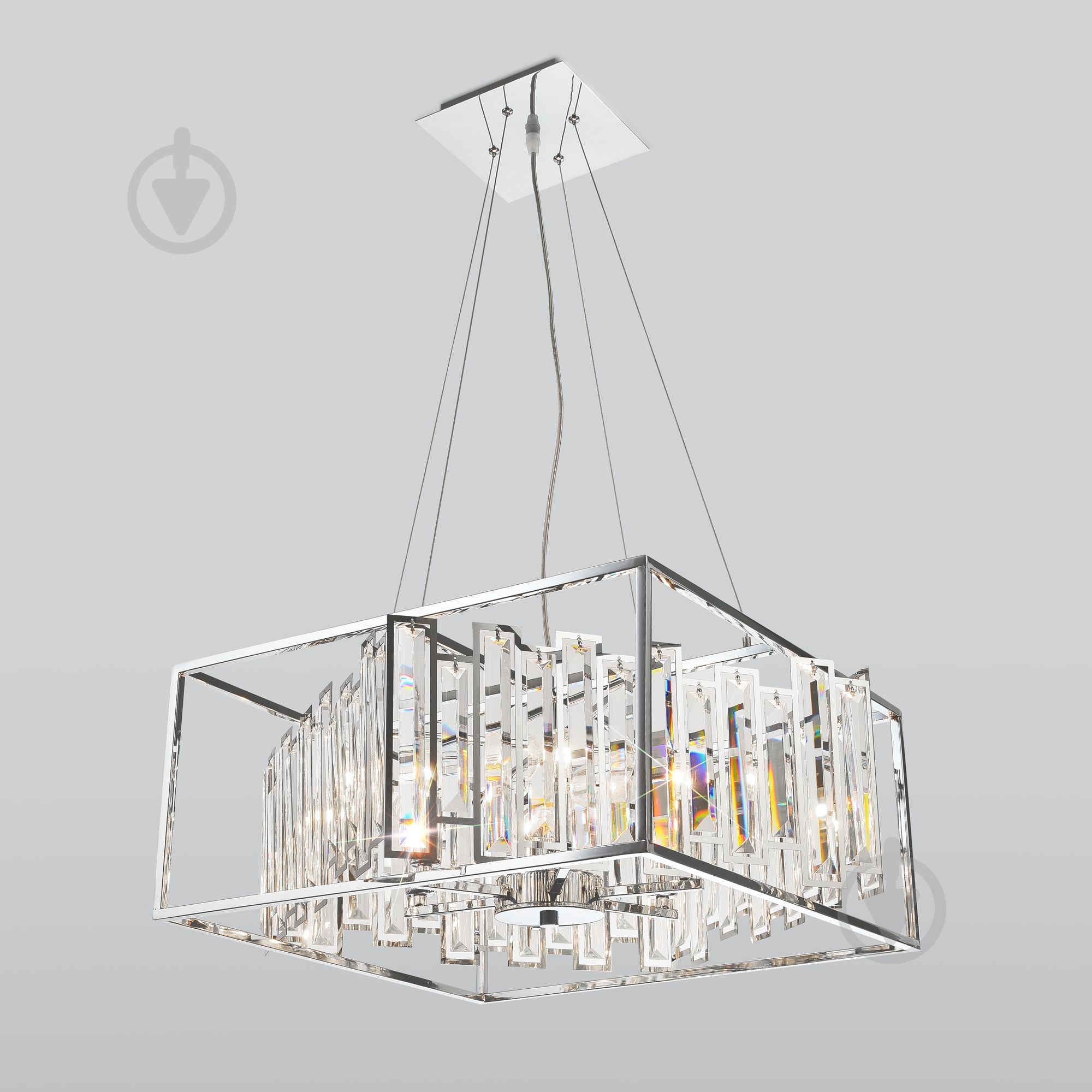 ВИТРИНА! Люстра подвесная Strotskis Cella 312/6 6x60 Вт E14 хром - фото 2