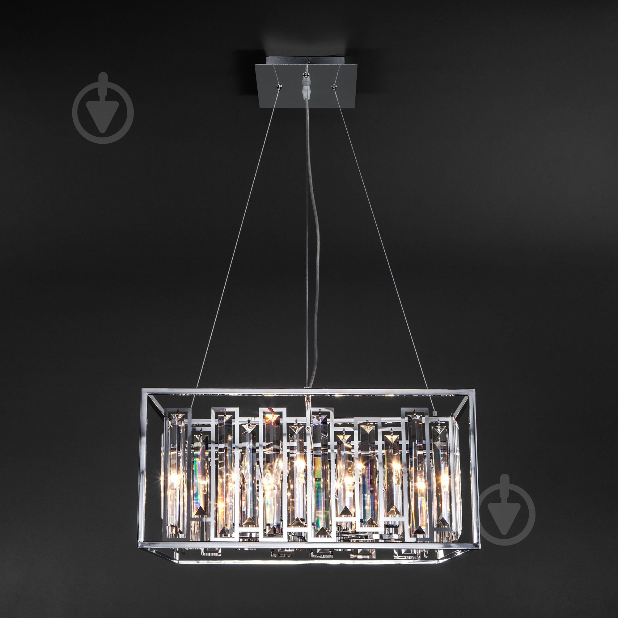 ВИТРИНА! Люстра подвесная Strotskis Cella 312/6 6x60 Вт E14 хром - фото 4