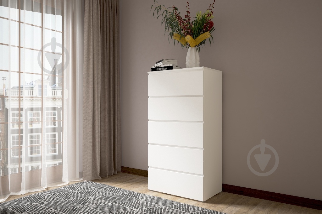 Комод Lion Норд-2 700x1310x430 мм нимфея альба/нимфея альба - фото 3