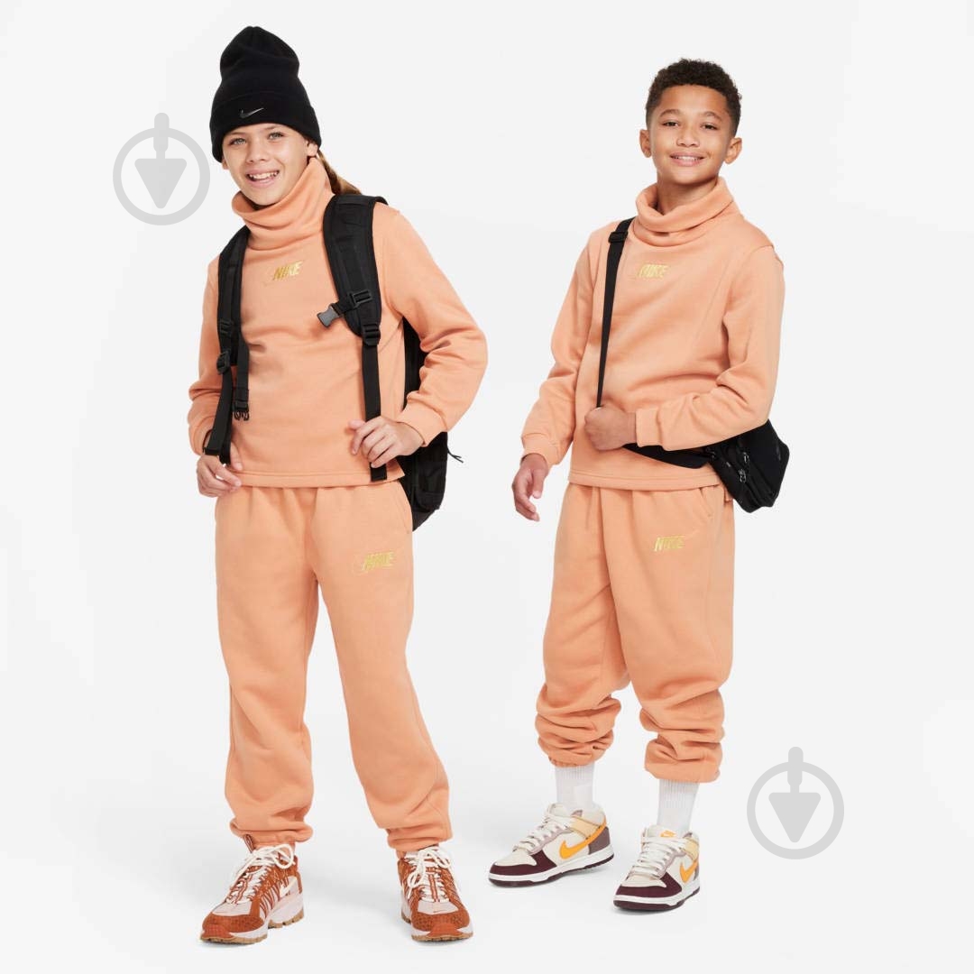 Джемпер Nike G NSW CLUB FLC FNL LS TOP SHNE FJ6160-225 р.M бежевий - фото 4