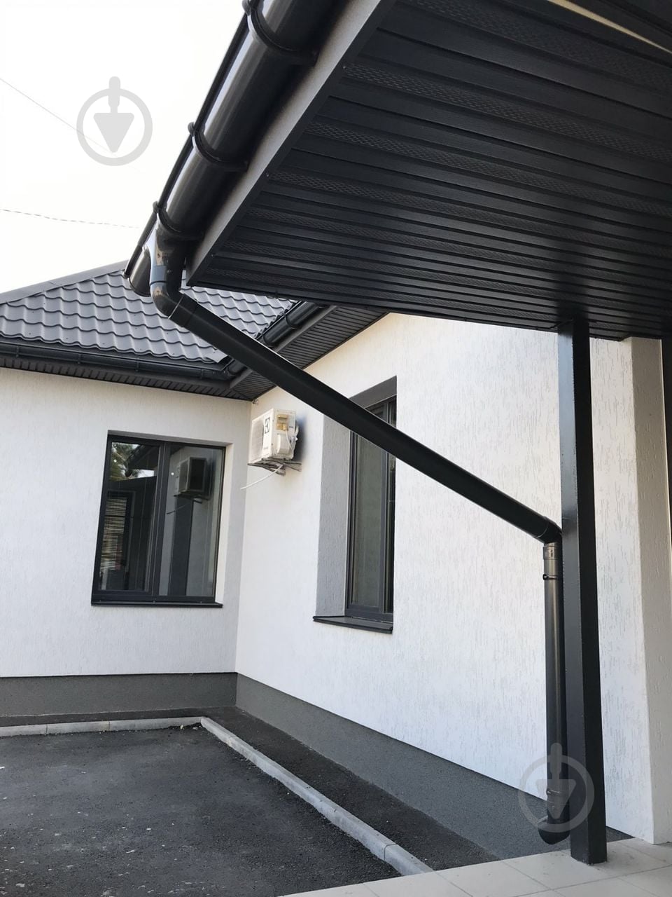 Кут внутренний PROFiL 90 мм 135° графит - фото 3