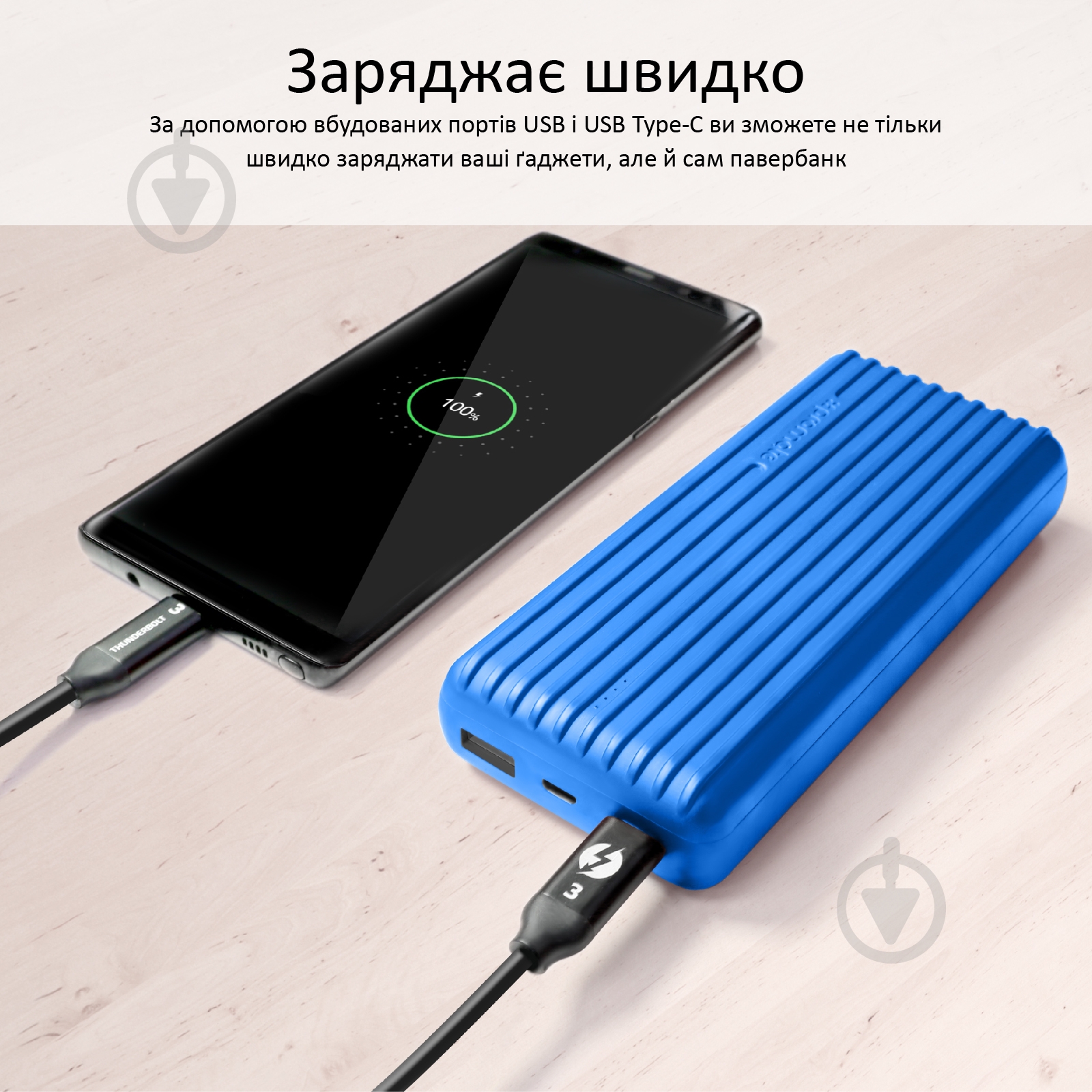 Повербанк Promate 20000 mAh (titan-20c.blue) - фото 5 Повербанк Promate 20000 mAh (titan-20c.blue) - фото 5