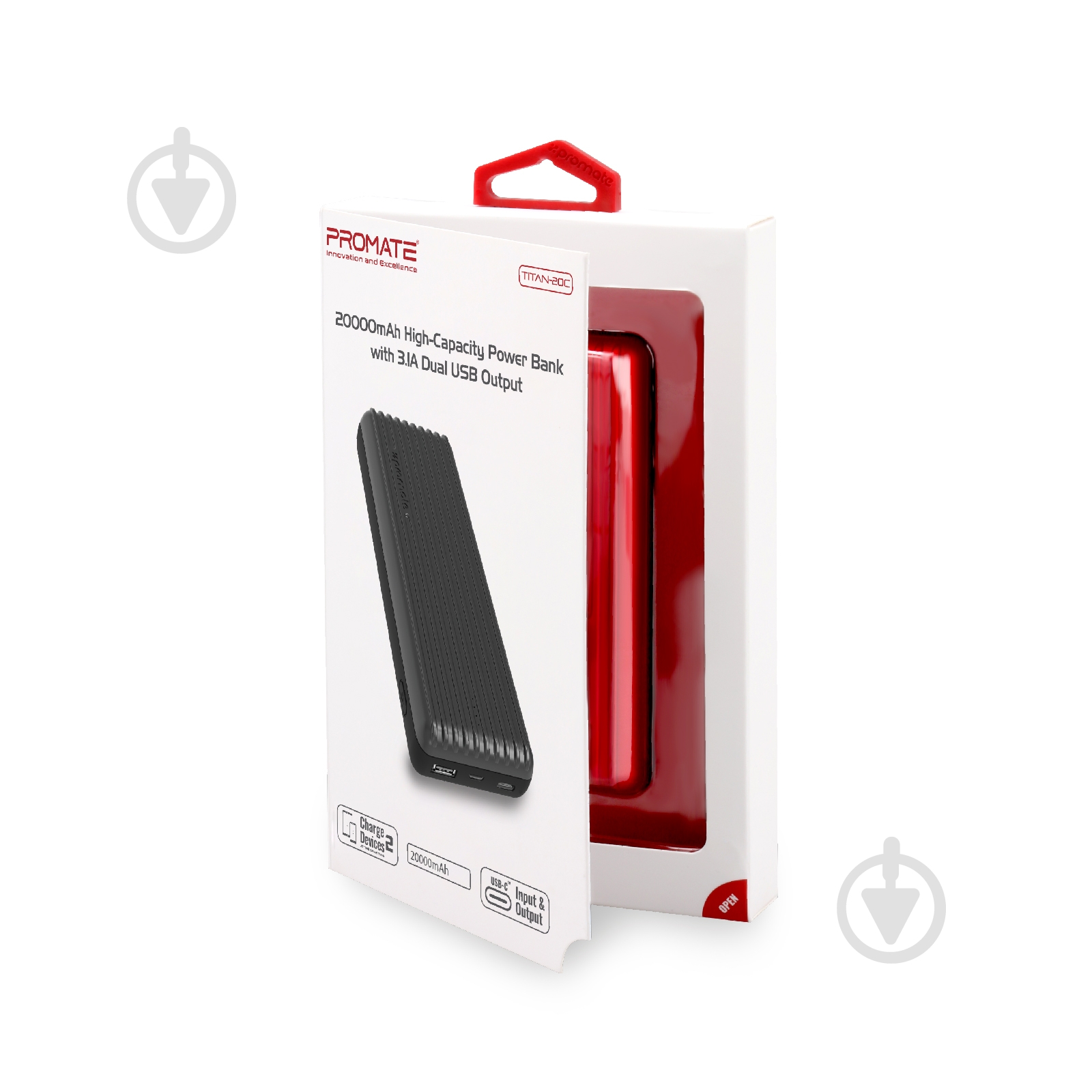 Повербанк Promate 20000 mAh (titan-20c.blue) - фото 8 Повербанк Promate 20000 mAh (titan-20c.blue) - фото 8