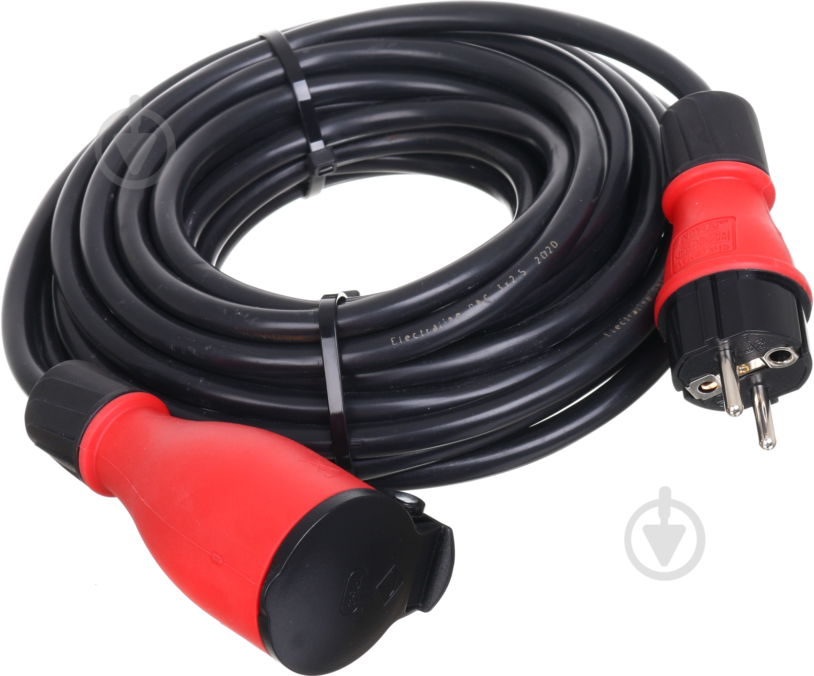 Удлинитель Electraline силовой 1 гн. черный 10 м 01665 - фото 1 Удлинитель Electraline силовой 1 гн. черный 10 м 01665 - фото 1