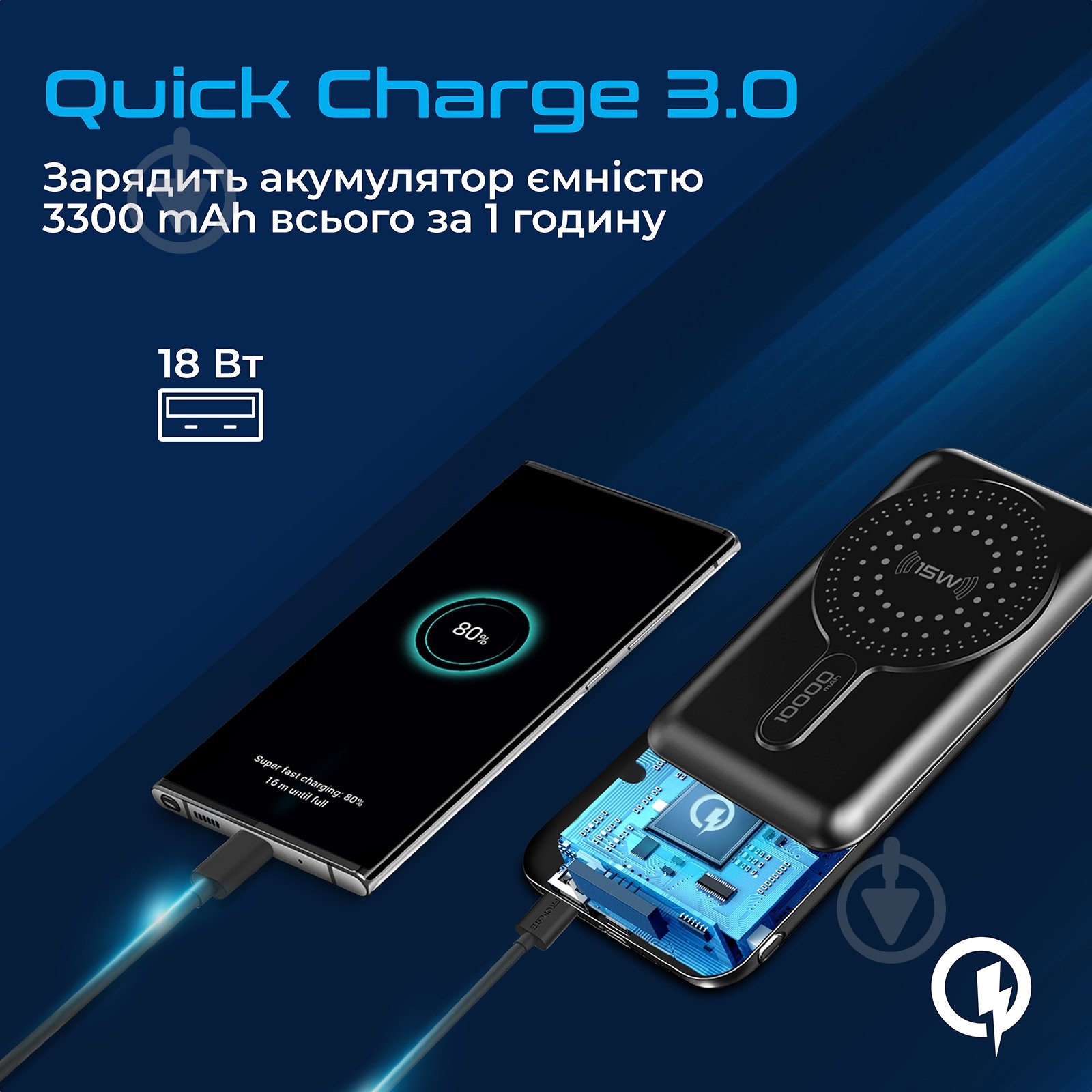 Повербанк Promate 10000 mAh (powermag-10pro.black) - фото 5