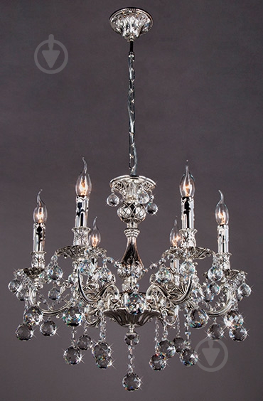 ВИТРИНА! Люстра подвесная Strotskis Premiera 6x60 Вт E14 серебряный 231/6 - фото 2 ВИТРИНА! Люстра подвесная Strotskis Premiera 6x60 Вт E14 серебряный 231/6 - фото 2