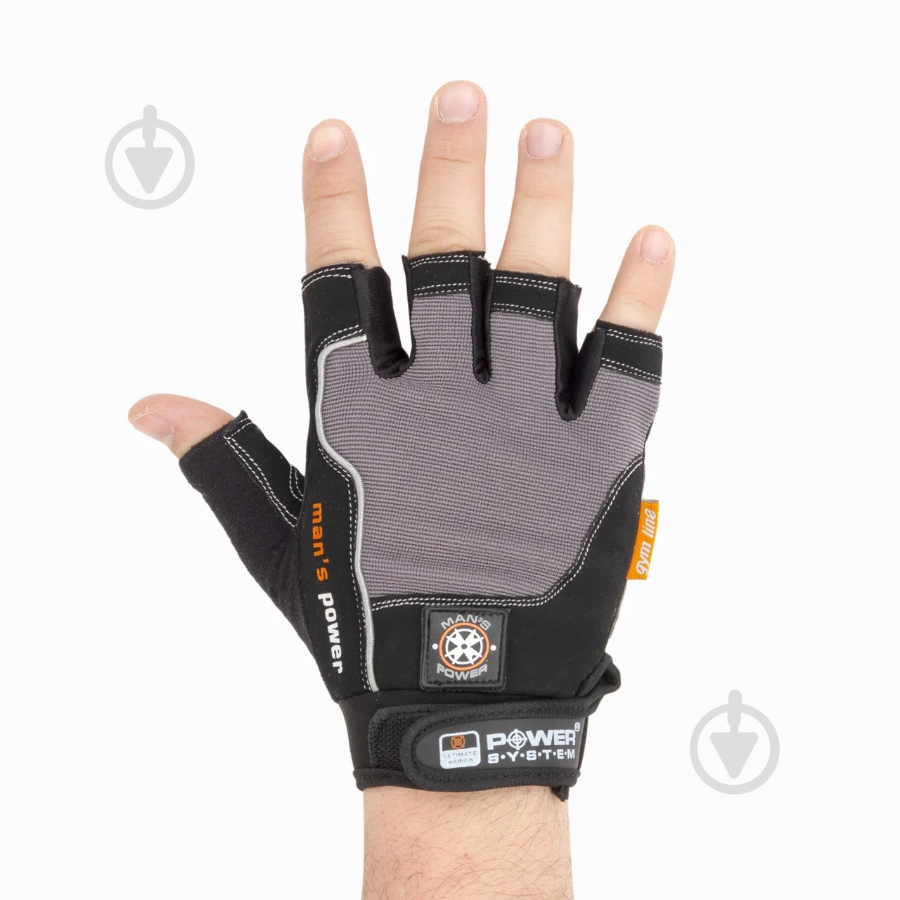 Перчатки для фитнеса Power System PS-2580 р. L черный с серым - фото 4 Перчатки для фитнеса Power System PS-2580 р. L черный с серым - фото 4