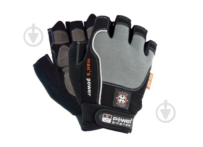 Перчатки для фитнеса Power System PS-2580 р. L черный с серым - фото 6 Перчатки для фитнеса Power System PS-2580 р. L черный с серым - фото 6