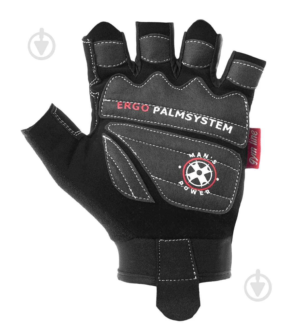 Перчатки для фитнеса Power System PS-2580 р. XL черный с серым - фото 2