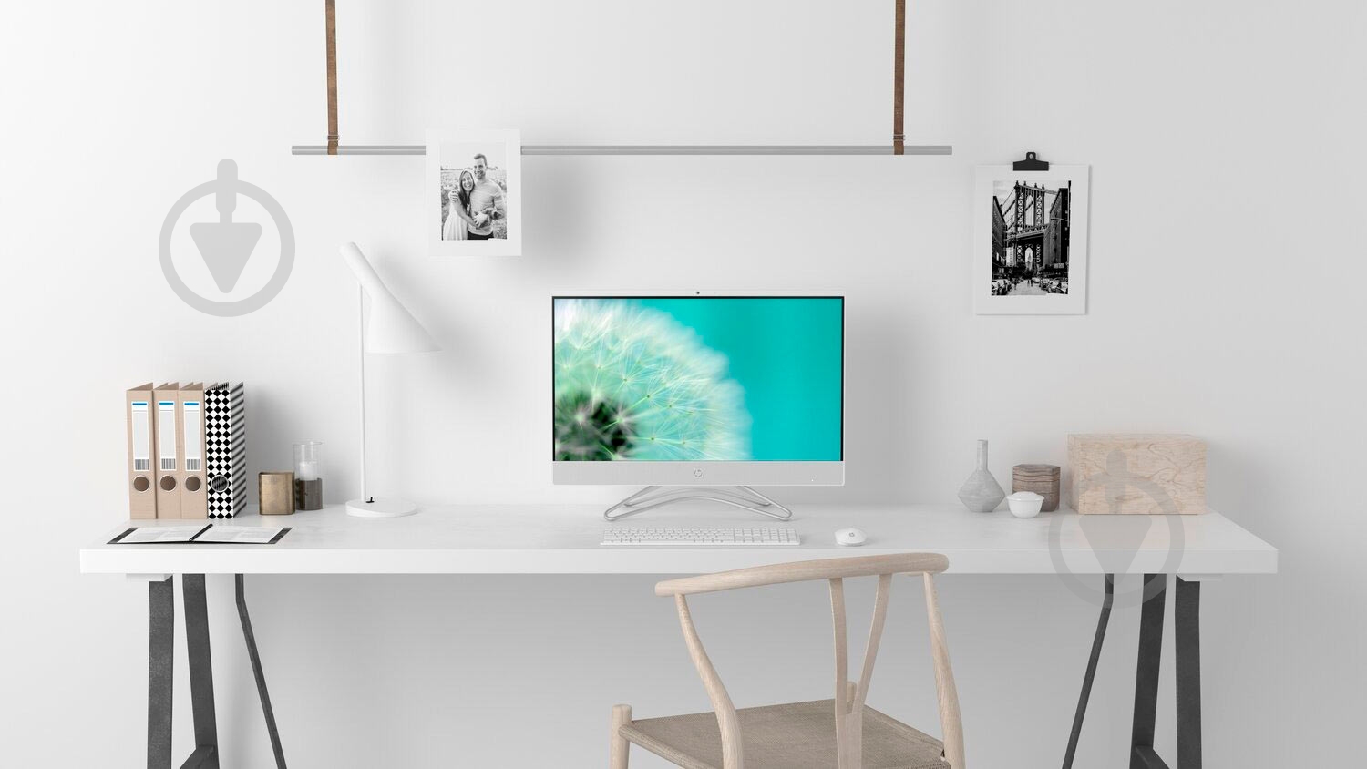 Моноблок HP All-in-One 23,8" (9CN54EA) white - фото 6