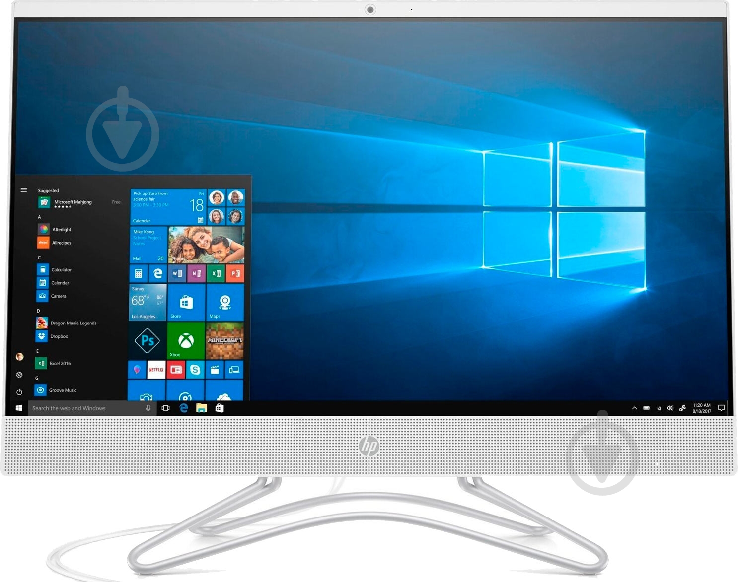 Моноблок HP All-in-One 23,8" (9CN54EA) white - фото 1