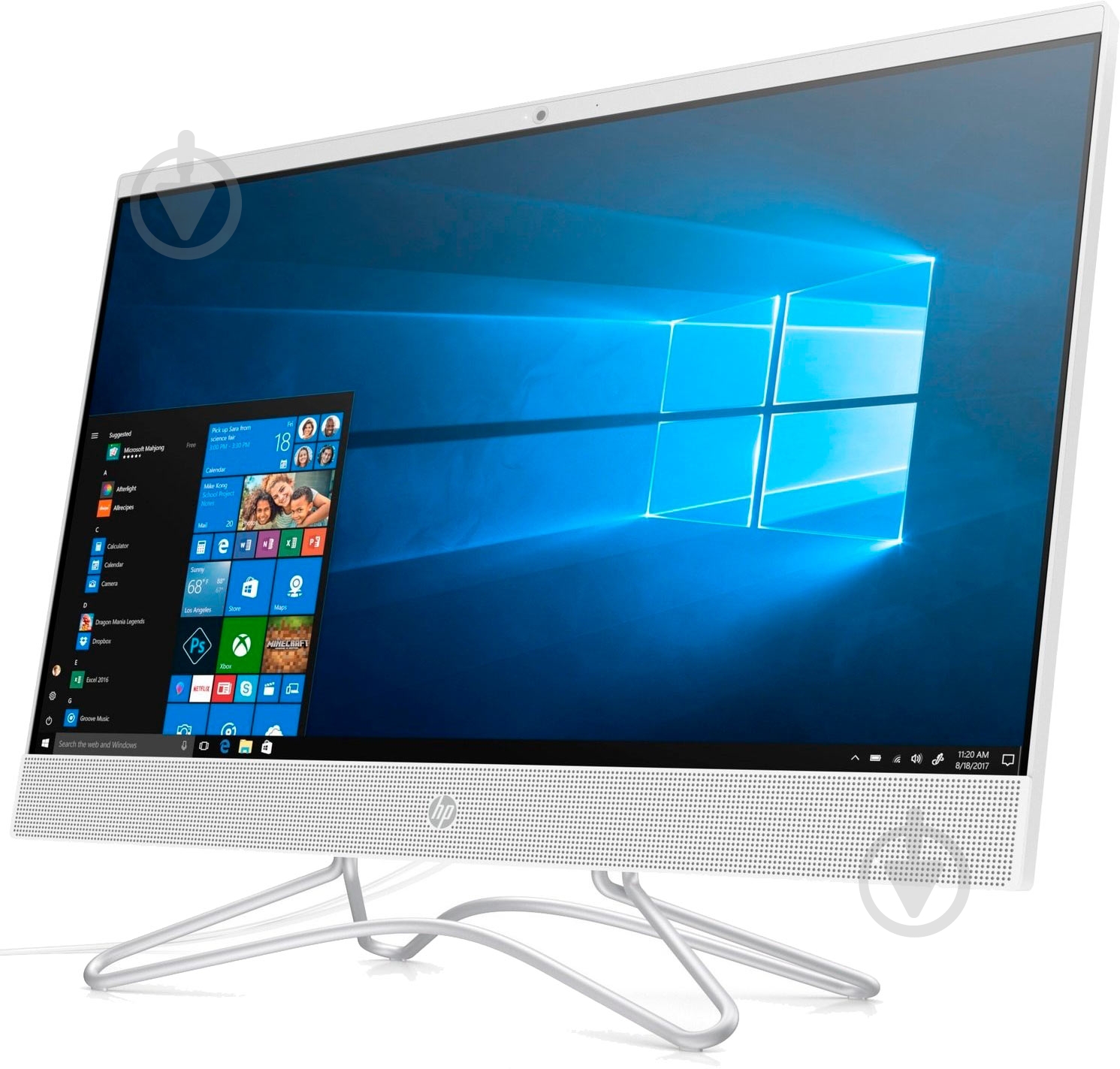 Моноблок HP All-in-One 23,8" (9CN54EA) white - фото 5