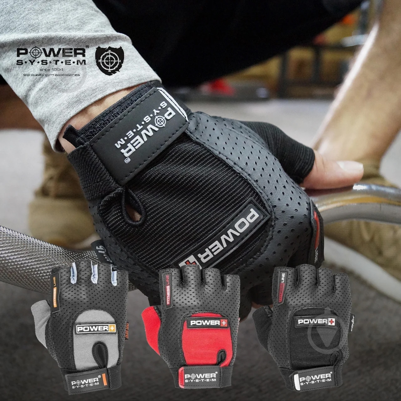 Перчатки для фитнеса Power System PS-2500 р. S серо-черный - фото 5