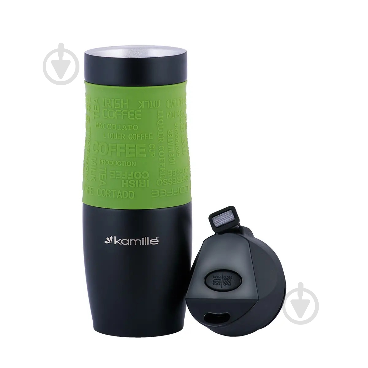 Термочашка Kamille KM-2067-GR 480 мл - фото 2 Термочашка Kamille KM-2067-GR 480 мл - фото 2