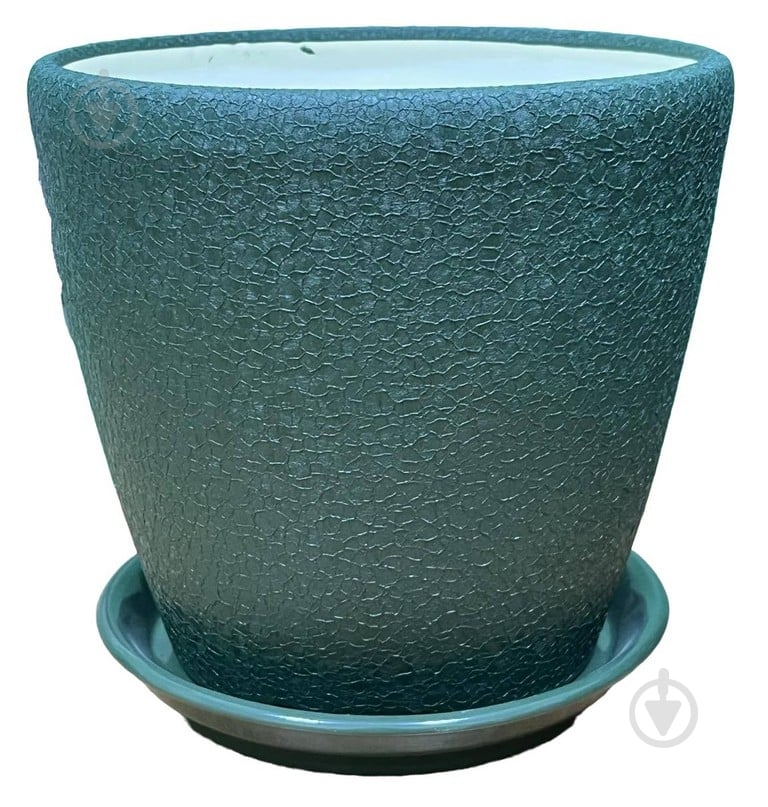 Горщик керамічний Оріана-Запоріжкераміка Грація круглий 1,2 л металік (056-4-126) - фото 2 Горщик керамічний Оріана-Запоріжкераміка Грація круглий 1,2 л металік (056-4-126) - фото 2