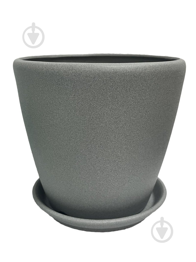 Горщик керамічний Оріана-Запоріжкераміка Грація круглий 1,2 л металік (056-4-126) - фото 1 Горщик керамічний Оріана-Запоріжкераміка Грація круглий 1,2 л металік (056-4-126) - фото 1