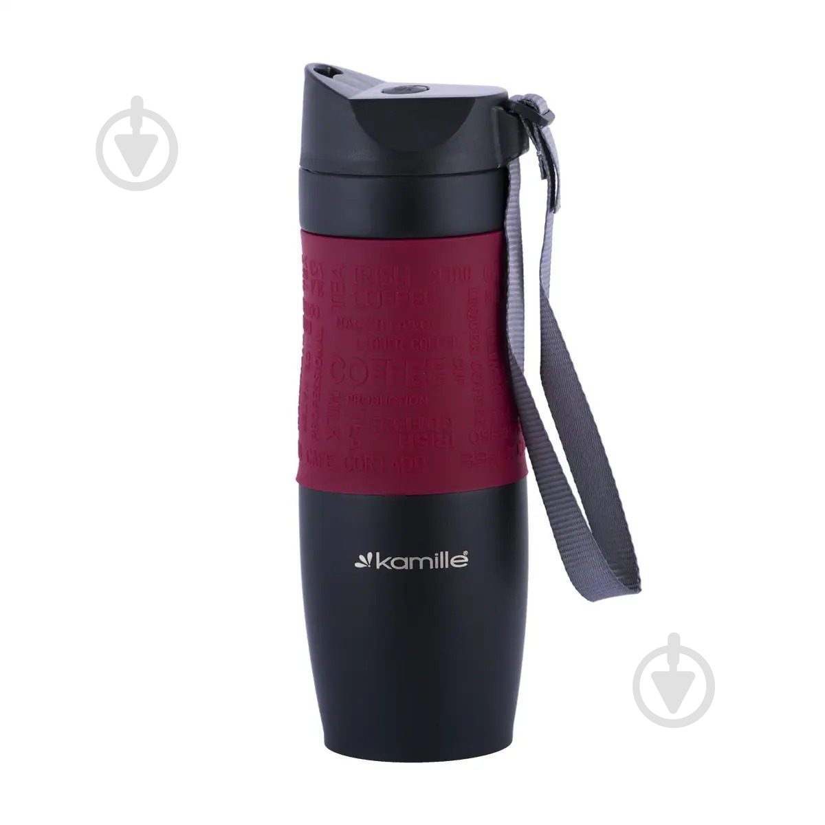Термочашка Kamille KM-2067-RD 480 мл - фото 1