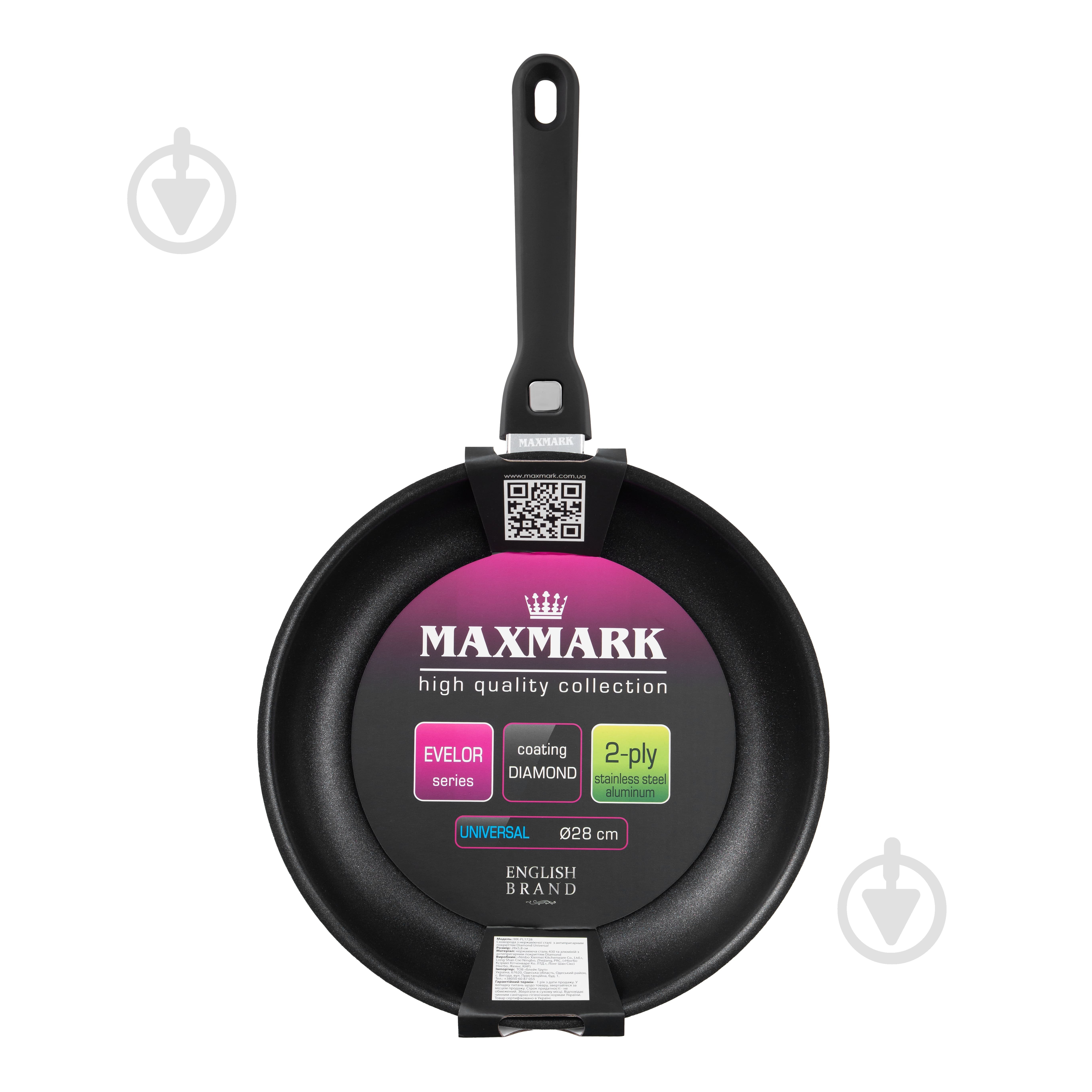 Сковорода Maxmark Evelor 28 см MK-PL1728 - фото 1