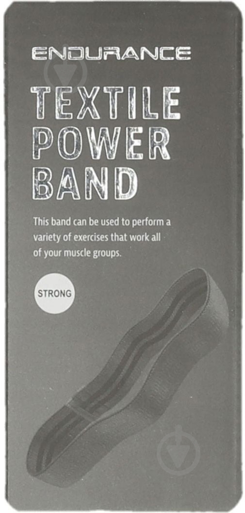 Резинка для фітнесу Endurance Textile Power Band E99501-1012 сірий - фото 3 Резинка для фітнесу Endurance Textile Power Band E99501-1012 сірий - фото 3