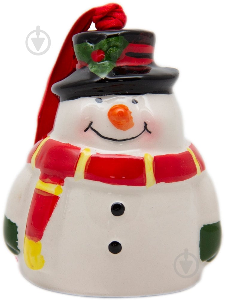 Елочная игрушка Девилон Снеговик 8 см - фото 1