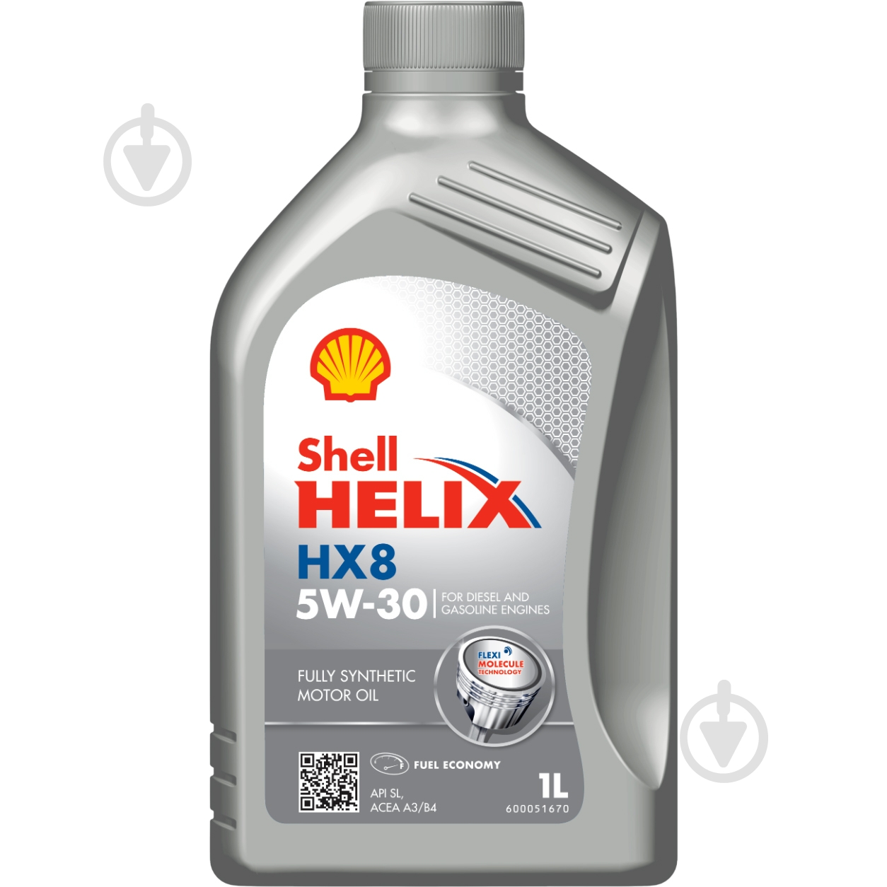 Моторное масло синтетическое SHELL Helix HX8 5W-30 1 л (ТОВ-У503715) - фото 1