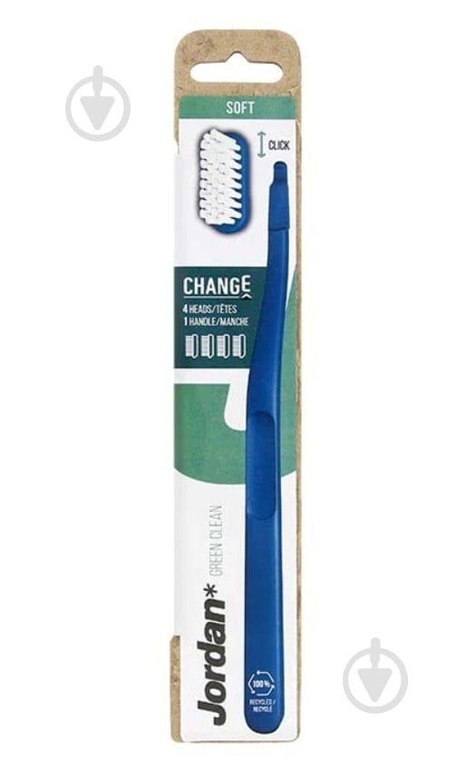 Звичайна Jordan* Change Green Clean Soft 4-head pack м'яка 1 шт. - фото 5