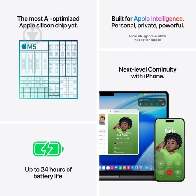 Ноутбук Apple MacBook Pro M5 16/512GB 2025 14" (MDE44UA/A) silver - фото 8