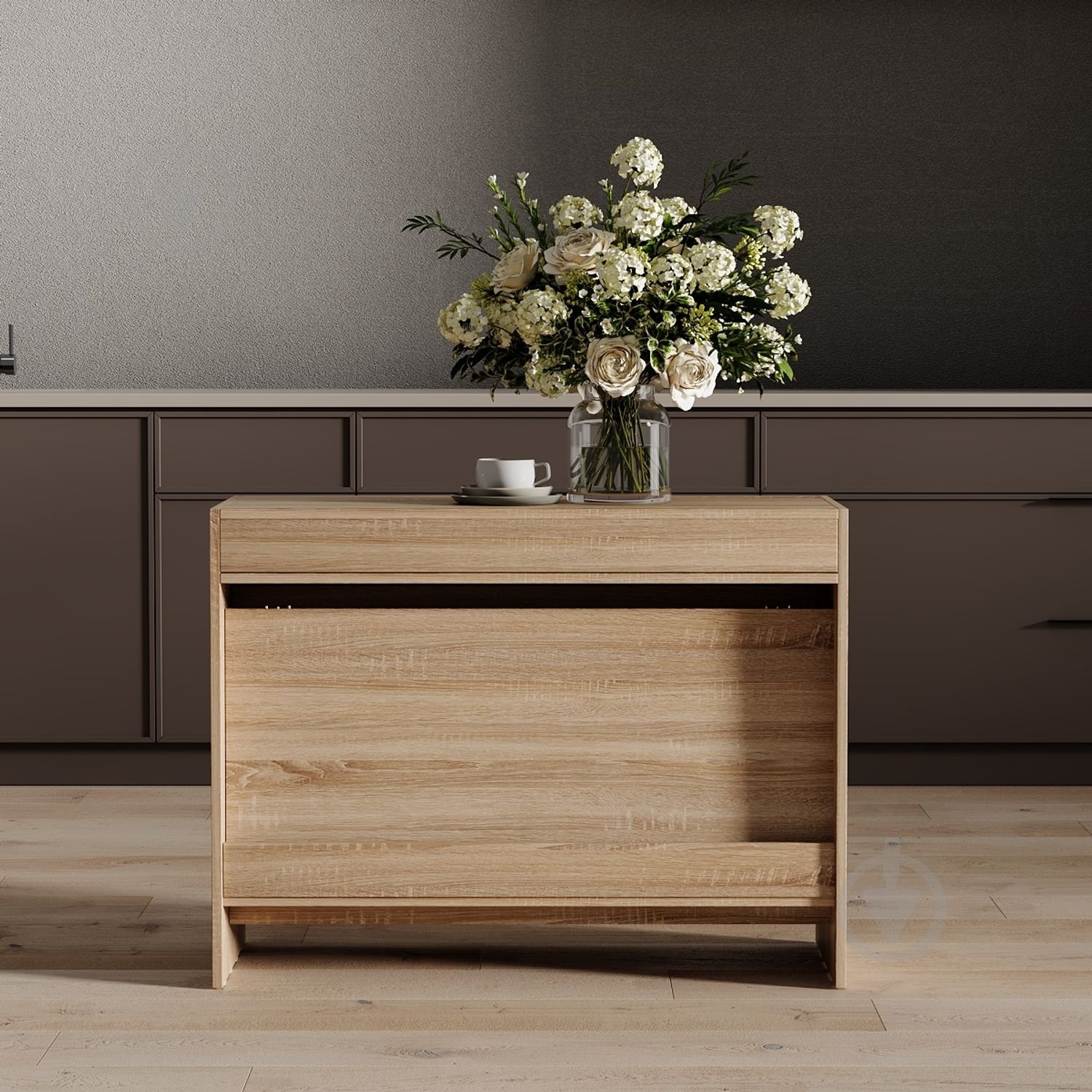 Стол-трансформер ART IN HEAD Снейк 430(2400)x900x750мм дуб сонома/дуб сонома - фото 5